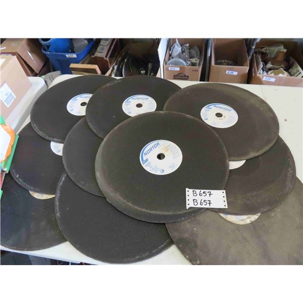 10 Brand New Norton 16 '' x 1/8 '' x 1'' A48 Railcut Cut Off Blades