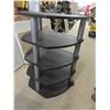 Image 5 : 5 Tier Shelf , Modern Stereo Stand 36 1/2'' Tall x 19 1/2'' Deep x 26 