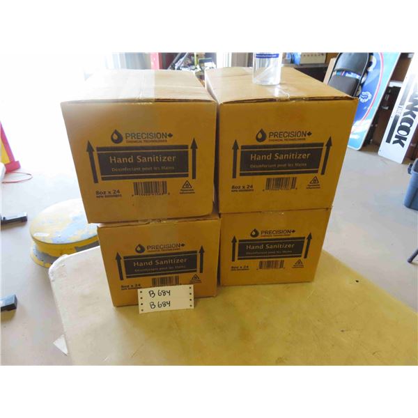 4 Cases of Hand Sanitizer (24) 8 OZ Bottles 