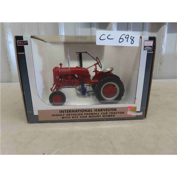 Spec Cast Die Cast International Farmall Cub Tractor with Mower 