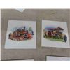Image 2 : 6 Ceramic Tiles with Auto / Tractor Design 6'' x 6''