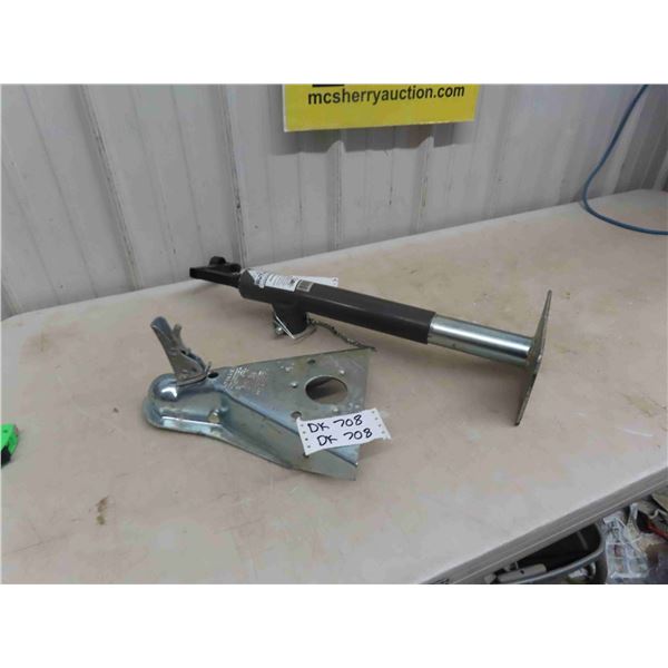 Bumper Hitch Device, Trailer / Implement Jack - Both Look New