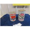 Image 1 : 2 Oil Quart Cans ; Pacific 66 Trop Artic Motor Oil & Oilzum Motor Oil