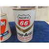 Image 2 : 2 Oil Quart Cans ; Pacific 66 Trop Artic Motor Oil & Oilzum Motor Oil