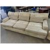 Image 2 : 84" Couch + 60" Love Seat - Cloth Light Colored/ Pattern 