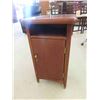 Image 1 : Solid Wood Telephone Table with Storage Cupboard