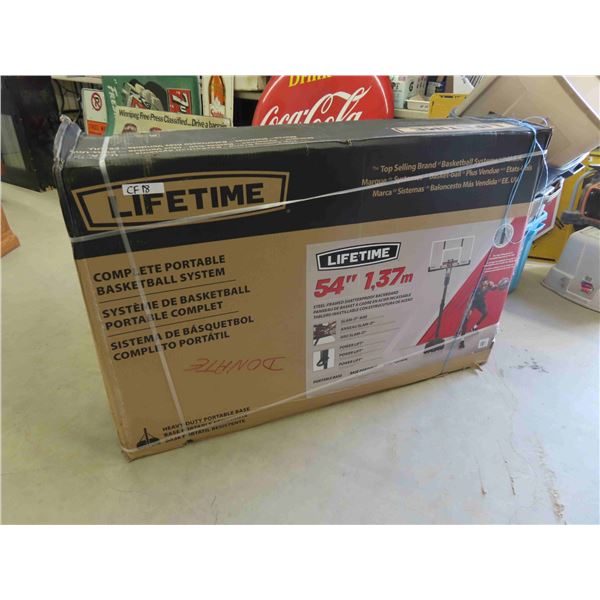 Lifetime 54" Complete Portable Basketball System New in Box