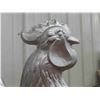Image 5 : Lightweight Tin Rooster Weather Vane - 41" Tall Mounted to Wood Block