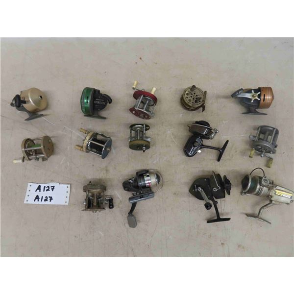 Lot of 14 Assorted Fishing Reels - some Vintage