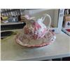 Image 2 : Pitcher + Basin - England China - has Chip but Nice Display