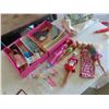 Image 1 : Barbie Trunk with 8 Dolls, Clothes + Accessories