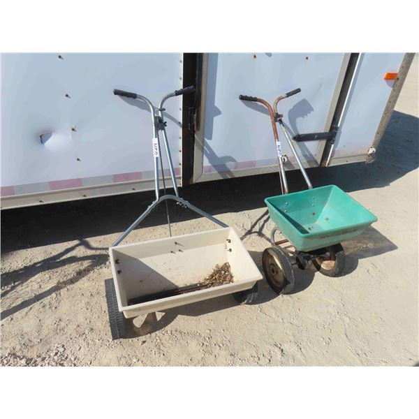 2 Rolling Lawn Seeders ; Red Devil + Other