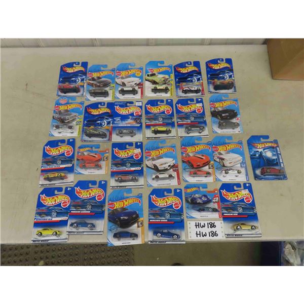 25 Assorted Hot Wheels Die Cast Cars - All New in Packages