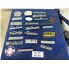 Image 1 : 24 Various Auto Dealer Chrome + Other Badges - Great Touch for the Classic Car