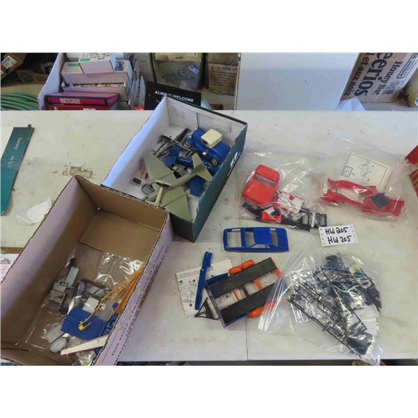 Model Airplanes, Assorted Model Parts + Pieces