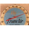 Image 2 : Transair Metal Round Thermometer - No Outer Glass - 10" Wide