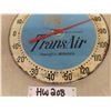 Image 3 : Transair Metal Round Thermometer - No Outer Glass - 10" Wide