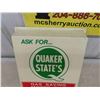 Image 4 : Quaker State Plastic Sign Face From Light Up Sign 4" x 14" x 15" 