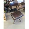Image 2 : Small Metal Framed Chair with Padded Seat + Back Rest