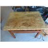 Image 2 : Nice Vintage Wooden Bakers Table with Small Drawer + Large Flour Drawer 