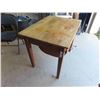 Image 3 : Nice Vintage Wooden Bakers Table with Small Drawer + Large Flour Drawer 