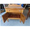 Image 5 : Vintage Kitchen Wash Stand with Harp - Oak with Modern Knobs, 19" x 30"x 49"