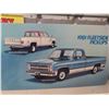 Image 8 : 4 Chevrolet Pick UP Cardboard Dealer Display Advertising Signs ; 1981, 1982, 1984
