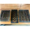Image 1 : 3 Cast Vintage Heat Register Grates - Biggest 13" x 16" 
