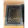 Image 2 : 3 Cast Vintage Heat Register Grates - Biggest 13" x 16" 