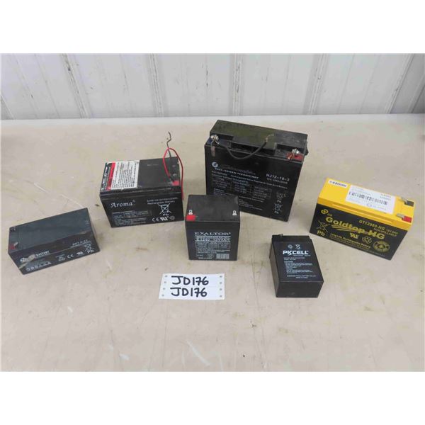 Box with Assorted Small 12 V Batteries