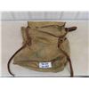 Image 1 : Vintage ' Woods' Canvas Backpack with Leather Straps