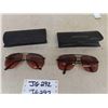 Image 1 : 2 Pairs of Serengeti Sunglasses - Arm has Corning Optics & Numbers Listed;