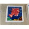 Image 3 : 7 Artistic Ceramic Tiles with Cork Backing 4" x 4" 