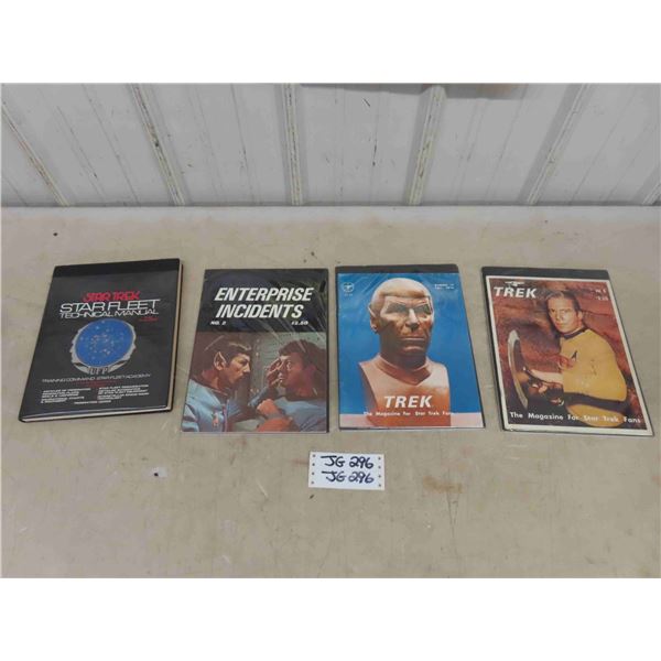 Star Trek Star Fleet Technical Manual 1975 & (2) Star Trek Magazines 1976 + 1979 