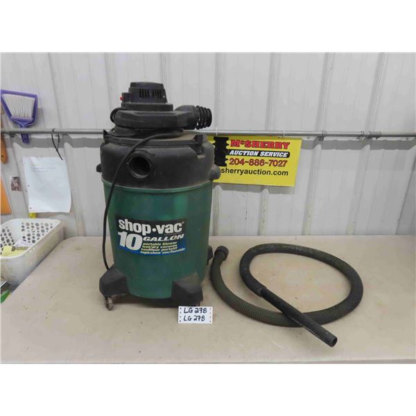 Shop Vac 10 Gal Portable Blower/ Wet-Dry Vacuum - with Hose - Seems to Work Well