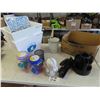 Image 1 : 2 Styrofoam Coolers, Cookie Cutters, Office Supplies