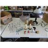 Image 1 : Salt + Pepper Shakers, Table Lamp, Asian Ornaments, Lamp Shade