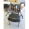 Image 1 : Wrought Iron Chair with Cushioned Seat - Nice & Comfortable