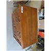 Image 2 : Small Solid Wood (oak) 2 Drawer 2 Door Cupboard / End Table 15" x 26" x 28" 