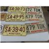 Image 5 : 16 Various Manitoba License Plates - 1960's + Up ; Farm, Trailer, a few pairs