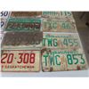 Image 3 : 15 Assorted License Plates ; Ontario, Saskatchewan, Yukon - 1960's + Up