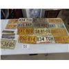 Image 1 : 15 Assorted Manitoba License Plates & 3 Bronze Plate Tags - 1950's + Up, a few