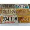 Image 3 : 15 Assorted Manitoba License Plates & 3 Bronze Plate Tags - 1950's + Up, a few