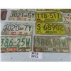 Image 5 : 16 Various License Plates ; BC, Alberta, Nova Scotia & 2 Very Old Faded Manitoba