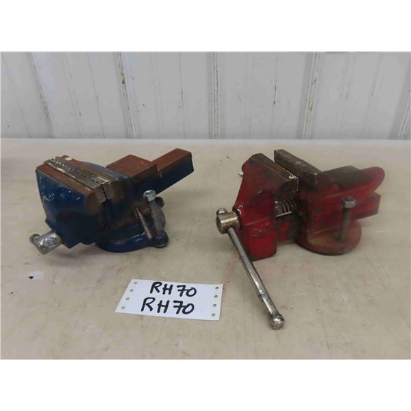 3.5" Companion Bench Vice, Unmarked Blue Bench Vice