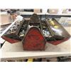 Image 2 : Fold Out Tool Box with; Electrical Supplies, Screws, Staples, Lots More
