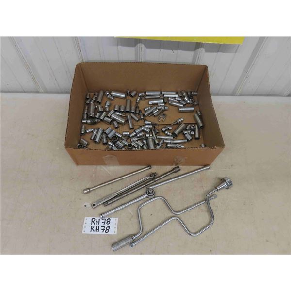 3/8" Drive Sockets, Extensions, Ratchet, Speed Handle - Craftsman + SK - Standard 