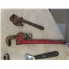 Image 3 : Heavy Duty Trimo Pipe Wrench, 2 Smaller Pipe Wrenches, 4"x to 16" Monkey/