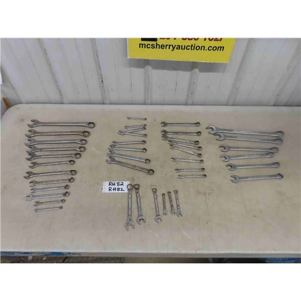40 Wrenches - Standard + Metric - 1/4" to 1", 9mm to 27 mm
