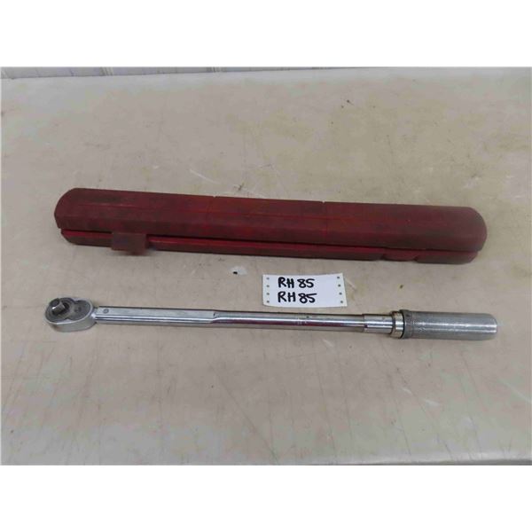 Snap On QJR 3200 B 1/2" Drive Torque Wrench with Plastic Case